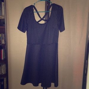 H&M Black Classic Polka dot Dress